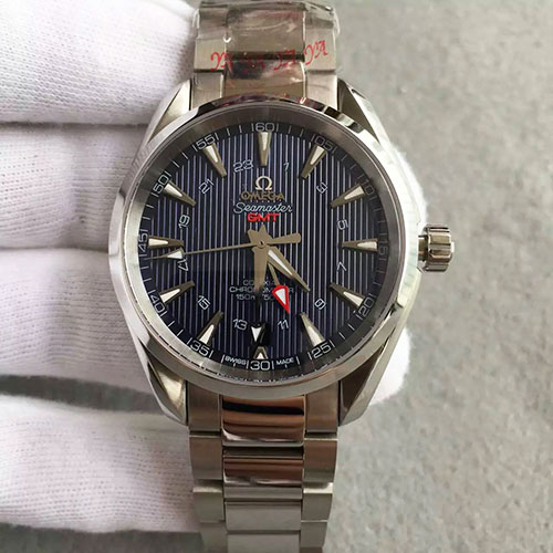 歐米茄 Omega 海馬系列GMT二時區功能腕表 搭載8605機芯
