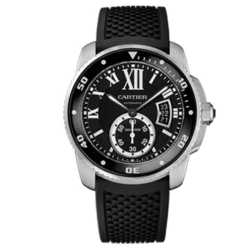 超A 一比一 Cartier 卡地亚 CALIBRE DE CARTIER W7100056 316精钢拉丝表壳  TF最佳版本​ 9015最好的机心，零返修-卡地亚CARTIER