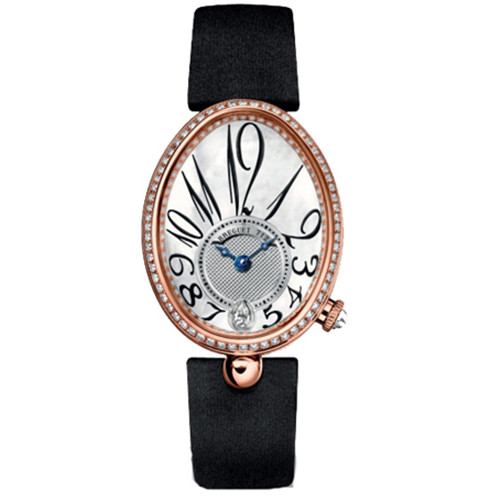 超A復刻 BREGUET（寶璣）Reine de Naples 8918那不勒斯皇後系列 18K玫瑰金鑲鉆 女表 8918BR  最高級別V3版-寶玑Breguet