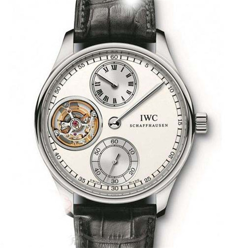 一比一萬國陀飞轮机械表，IWC 1:1葡萄牙系列 IW544601 TOURBILLON HAND-WOUND 瑞士真陀飛輪,玫瑰金皮带手表，顶级做工-高仿瑞士真陀飞轮