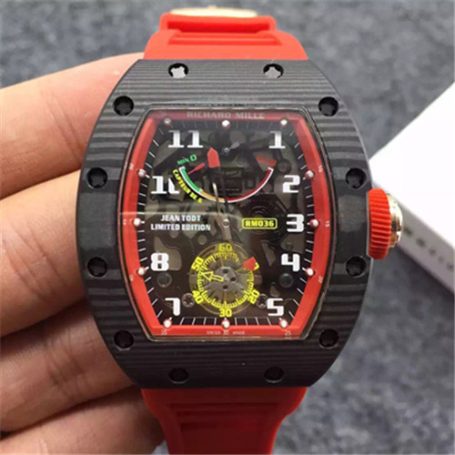 理查德米勒 Richard Mille RM036鍛造碳殼 鏤空機械手表-RM理查德·米勒
