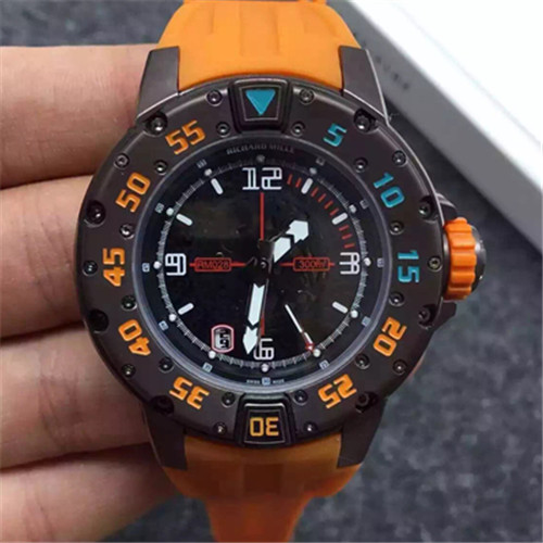 高仿壹比壹 Richard Mille 理查德·米勒RM028 個性大表盤 機械男士手表 橙色-RM理查德·米勒