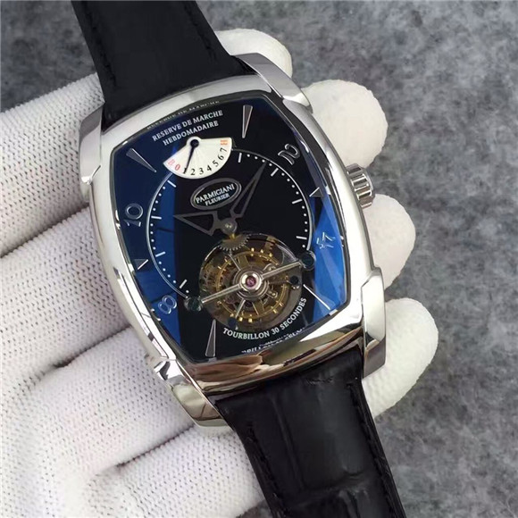 顶级机械表，一比一帕瑪強尼 TOURBILLON系列 PF011254.01腕表 真陀飛輪机械机心，蓝宝石玻璃。原装扣，复刻表迷玩物-帕瑪強尼PARMIGIANI