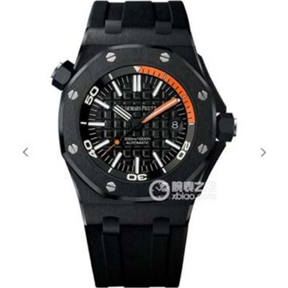 JF廠高仿表，一比一愛彼皇家橡樹離岸ROYAL OAK OFFSHORE 15707CE，真黑陶瓷防劃表面，原裝復刻版3120機械機心，V2版本，超級乱真複刻表-愛彼Audemars Piguet