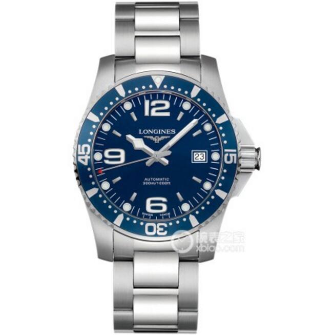 2016年浪琴Longines最新品超級復刻，浪琴運動系列L3.642.4.96.6腕表藍色款,自動機械，41毫米，藍面藍圈，精鋼男士手表。-浪琴Longines