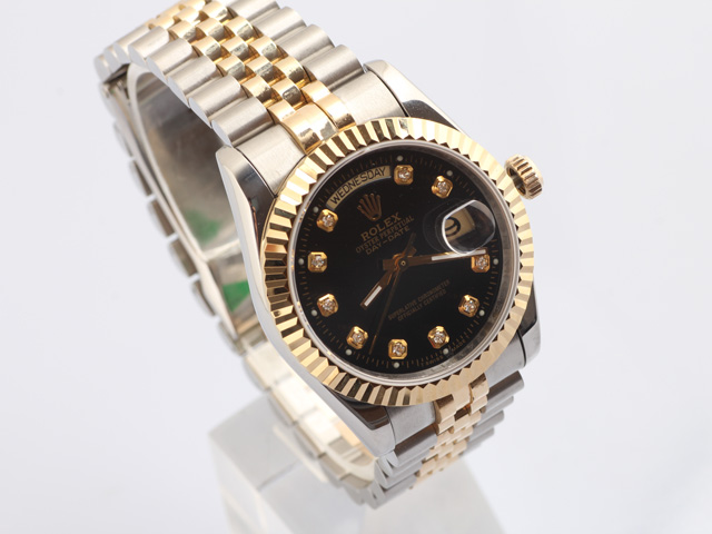 秒杀黑面ROLEX劳力士K金男款腕表-ROL-414