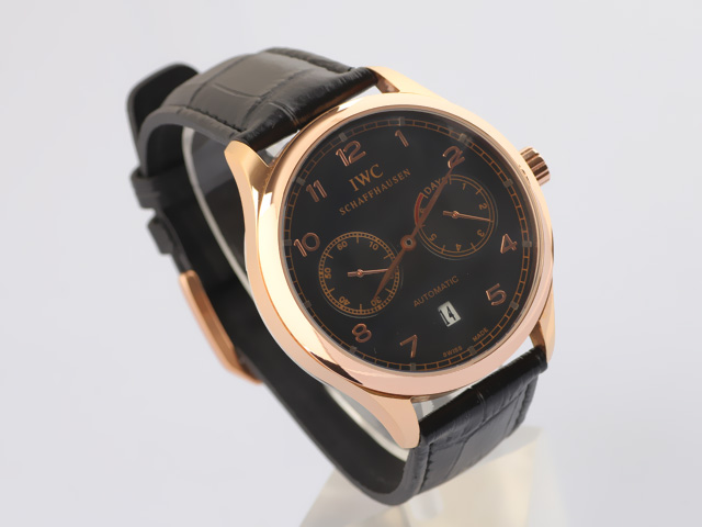 特卖黑面棕带IWC葡萄牙系列机械腕表-IWC-43