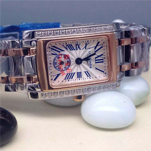 浪琴 Longines黛绰维纳系列瑞士石英机芯蓝宝石水晶镜面