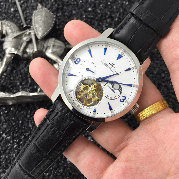 积家Jaeger LeCoultre日月星辰多功能机械机芯进口牛皮皮带